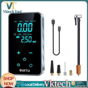 [Vktech] Smart Air Compressor LCD Display Wireless Air Compressor High Precision Electronic Inflatable Pump 1800MAH for Motorbike Vehicle Balls