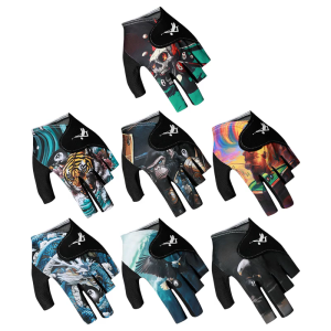 NonSlip Elastic Billiard Training Gloves Breathable Half Fingers Glove Nonslip Billiard Glove Billiard Accessories