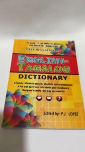 English - Tagalog Dictionary 208 Pages Size Medium