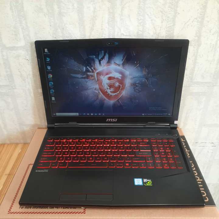 Laptop MSI GL63 8SD, Intel Core i7-Gen 7th, Ram 8Gb, SSD 512Gb