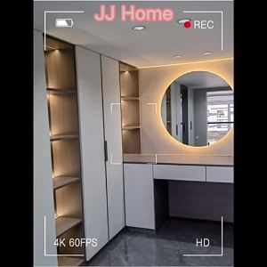 LED bathroom mirror smart mirror round mirror defogging waterproof bedroom mirror decoration