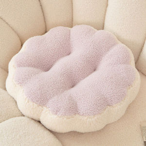 Supermarket Flower Seat Cushion - Soft Plush Chair Pad for Sofa Bedroom & Floor (Pastel Colors) M40-C030