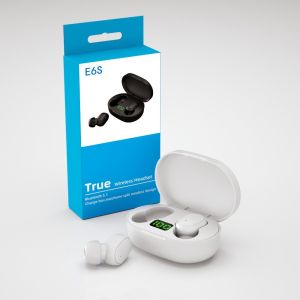 หูฟัง TWS E6S Airdots ชุดหูฟังบลูทูธไร้สาย wireless bluetooth v5.0 หูฟังไร้สาย หน้าจอแสดงสถานะแบต กันน้ำ