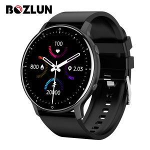 BOZLUN Sport Smart Watch For Men Women Bluetooth 5.0/ 64MB RAM /1.28 inches/240*240/IP68 Waterproof Swim Cold Shower/Round Screen/Heart Rate/Blood Oxygen/200mAh for Android iOS BZ-MX1