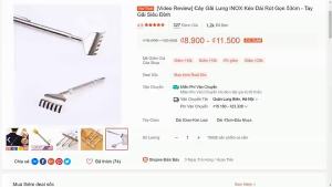 Cây Gãi Lưng Inox Kéo Dài Rút Gọn 50Cm - Tay Dụng Cụ Đồ Gãi Ngứa Siêu Đỉnh