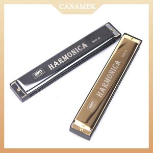 [CANAMEK] 24ช่องคีย์ของ C เล่นออร์แกน tremolo ออร์แกนปากบลูส์สองแถว