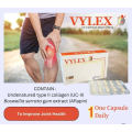 Vylex Capsule 30's For Joint Pain, Stiffness Sakit lutut (Undenatured collagen, Aflapin, sodium hyaluronate). 