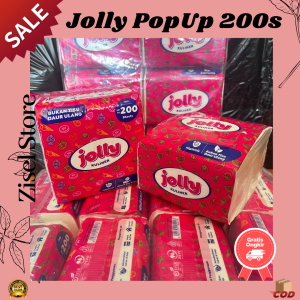 TISSUE JOLLY POP UP 200SHEETS JOLLY POPUP 200 SHEETS TISU HALUS MULTIPURPOSE