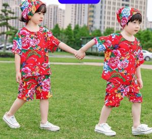 SÉT ĐỒ BỘ QUẦN ÁO TRẺ EM THU ĐÔNG HÈ ĐI CHÚC TẾT HOA LỚN CON CÔNG - DUBAI FASHION