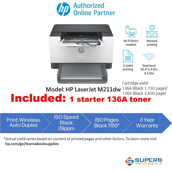 Hp Laserjet M211dw Printer Lazada 4494