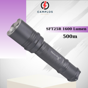 Camplos Đèn pin siêu sáng mantaray M6 SFT25R đèn bin cầm tay hợp kim nhôm chống nước chiếu xa 500m pin 18650 sạc lại