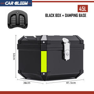 45L Versatile Motorcycle Top Box with High-Quality Anti-Theft Lock and Reflective Strips - Universal Fit for Multiple Motorcycles
