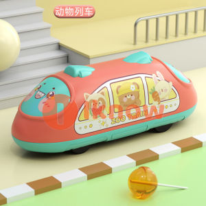 I know Childrens double back train toys high speed train simulation model cartoon car boy