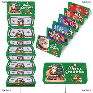 [COD] Yaokeqi Christmas Cash Gift Envelope 10 Slots Christmass Money Envelopes For Cash Clip Festive Money Gift Cards Envelopes Holders