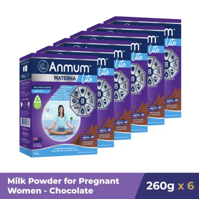 Anmum Materna Pregnancy Milk Powder Lite Choco 260g x6