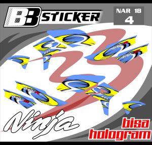 STRIPING PREMIUM Kawasaki Ninja R Ninja SS BISA HOLOGRAM List Sticker Variasi Nar 18