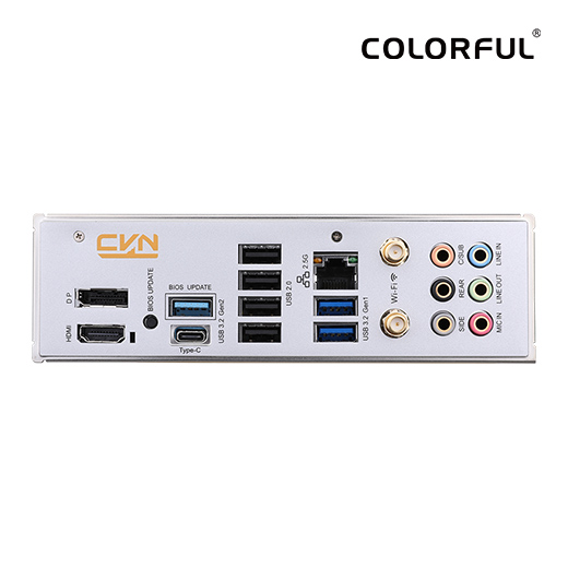 Colorful CVN B650M GAMING FROZEN V14 Motherboard - AMD B650 / AM5 Socket / DDR5 / M.2 / WiFi 6 + 2.5G / M-ATX
