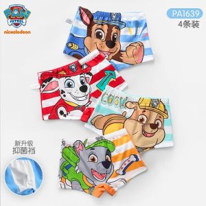 4PCS/SET Genuine Paw Patrol Boys Undepants Cotton Breathable Underwear 3-7-9-10-year-old Kids Four Corner Briefs Children Gift2026