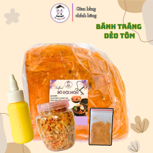 Combo 600Gr Bánh Tráng Dẻo Tôm Bơ Muối Tép Hành Phi | Bò Đội Nón Shop