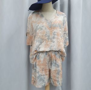 [5083] [073] TOP BLOUSE and SHORT PANTS TIEDYE [1SET]/TIEDYE BLOUSE+PANTS WHOLESALE AVAILABLE