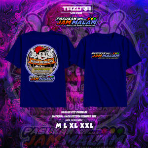 Kaos PASUKAN JAM MALAM (Bukan Pemalas) / Kaos Kata Kata Keren Viral Distro / Kaos Pekerja Keras / Bisa Cod / Atasa Pria Wanita TAZORA CUSTOM
