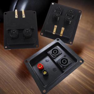 🎁【Special price】Dolity 1ชิ้นขั้วต่อสายสีแดงสีดำสำหรับต่อช่องสายสัญญาณเสียงที่4 6ช่องต่อลำโพงขั้วต่อ XLR