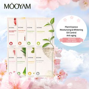 Mooyam 8 Types Natural Essence Face Mask (8 Pcs)-MoisturizingWhiteningAnti-agingOil Control Skin Care Facial Mask For Men and Women