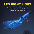 pesawat rc HW32 F22 waterproof LED lights fixed wing glider aircraft remote control toys. 