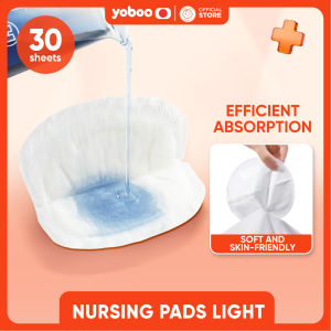 Yoboo Nursing Pad-Light | 30 Sheets | Quick Absorption | Lock Water | Super Soft | Skin Friendly | For Breastfeeding Mom