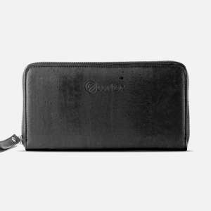 Corkor Vegan Cork Womens Long Wallet Zebra | Handmade RFID Blocking Zipper Leather Purse For Woman Original Dompet Kulit Panjang Wanita 长钱包