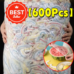 【600Pcs】Fresh Keeping Bag Food Films Plastic Wrap Bowl Covers Reusable Storage Bag Kitchen