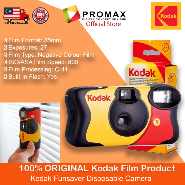 Original Kodak FunSaver Single Use Camera With Flash Disposable Point