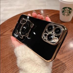 Case REALME NOTE 60 4G 50 4G Soft Casing Hp Plating Silikon Cat Dudukan Lipat Kucing