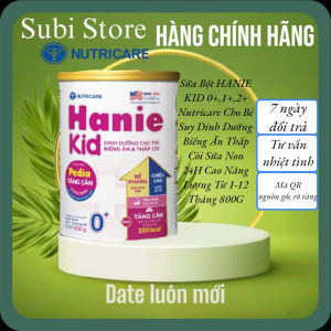 Sữa Bột Nutricare Hanie Kid 0+/1+/2+ Lon 850g Dành Cho Trẻ Biếng Ăn & Suy Dinh