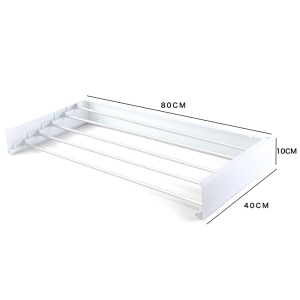 Foldable Towel Rack - Stainless Steel Wall-Mounted | Hidden Design for Bathroom & Laundry Drying