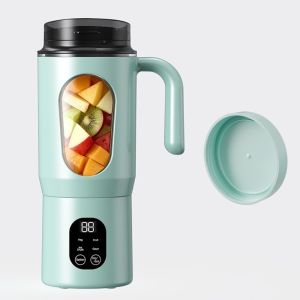 CHENJIE Large Capacity Portable Juice Maker Wireless Leak Proof Juicing Cup Multi-functional Digital Display Handheld Blender Bottle Travel