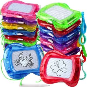 Mini Magnetic Drawing Board for Kids Keychain Clip Drawing Boards Erasable Doodle