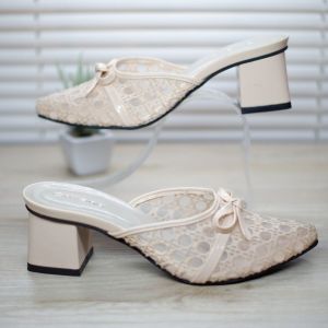 Sandal High Hels Wanita Pita Jala Terbaru Kekinan Sendal Hak Tahu 5 cm