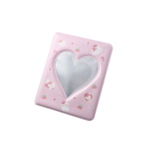 GLOWLITE Pastic Cartoon Bear Photo Album Cute Ins Love Heart Photo Album Star Chasing Idol Album Waterproof Hollow Picture Storage Case Mini Photo