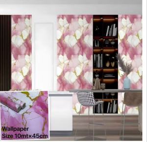 kkl store 10Mx45cm pvc Self adhesive Waterproof Wallpaper Fabric Safty Home Decor Wallcovering For Living Room Bedroom Background Wall Stickers