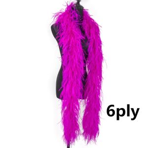 0.5-2M Green Ostrich Feather Boa 6PLY Fluffy Boa for Wedding Burlesque Carnival Cosplay Photo Shoot Party Decoration Accessory