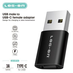 LOG ON USB OTG Converter OT12 Male to Type-C Female Adapter Interface Converter