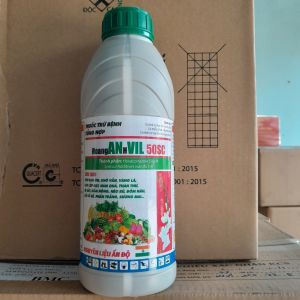 Thuốc trừ bệnh HoangAnvil 5SC-BMC Chai 1 lít thành phầnhexaconazole 50g/lTrừ nấm bệnh thán thư cháy lá đạo ôn Mộc Farm