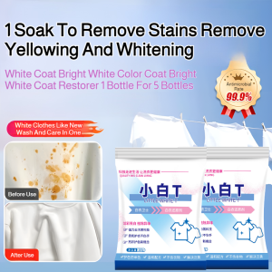 💝Hot Sale💝White Clothes Foaming Powder Oxygen White Guard Laundry Detergent White Clothing Restorer Oxygen Activated Laundry Detergent Powder Prevents Dye Transfer Removes Tough Stains And Whitens Fabric