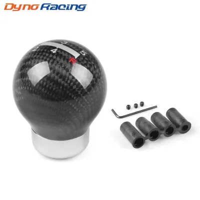 Real Carbon Fiber 5 SPEED Gear knob Manual Transmission Universal Shift Knob Top Auto Supply