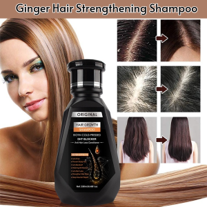 【Prevwnt Hair Loss】 Ginger Hair Strengthening Shampoo Hair Growth Control Oil Fluffy Anti-Draff Volumizing Hair Shampoo Shampoo Volumizing Shampoo Hair Strengthening Ginger