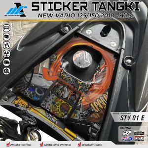 STIKER TANGKI VARIO NEW 125 150 2018 - 2024 / STIKER VARIASI PELINDUNG COVER TANGKI BENSIN VARIO 125 150 / STV 01