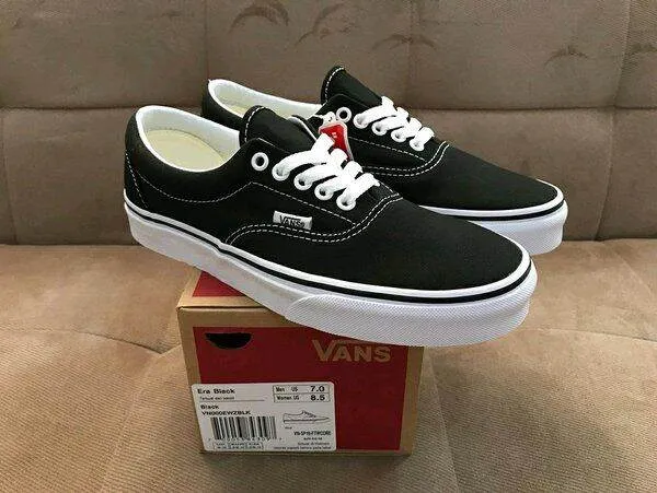 SEPATU ORIGINAL 100 VANS AUTHENTIC BLACK WHITE Sepatu Casual