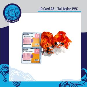 Bundling ID Card A3 + Tali ID Nylon Soft PVC Dataflex [NYLKSFP]