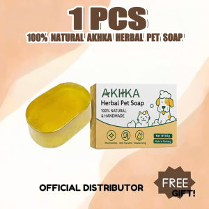 BUY 1 TAKE 2 AKIIKA Herbal Pet Soap 3PCS Deep Cleaning Deodorizing Bath Soap for Dogs Cats